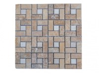 Travertin Jaune - Beige Mosaïque Modèle Target