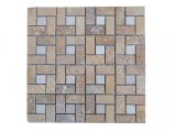 Travertin Jaune - Beige Mosaïque Modèle Target