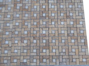 Travertin Jaune - Beige Mosaïque Modèle Target