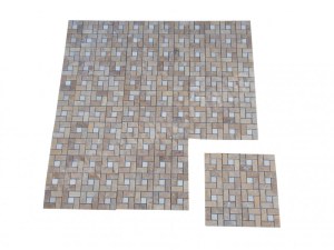 Travertin Jaune - Beige Mosaïque Modèle Target