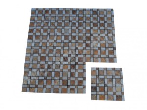 Travertin Jaune - Beige Mosaïque Modèle Carré