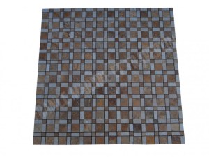 Travertin Jaune - Beige Mosaïque Modèle Carré