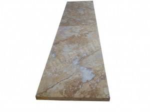 Travertin Jaune Margelle de Piscine Bord Droit 30,5x61 cm