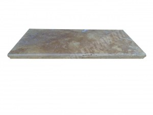 Travertin Jaune Margelle de Piscine Bord Ogee 30,5x61 cm