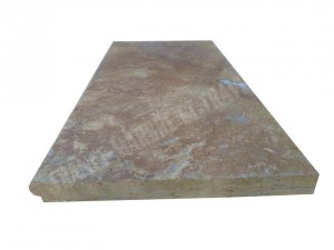 Travertin Jaune Margelle de Piscine Bord Ogee 30,5x61 cm