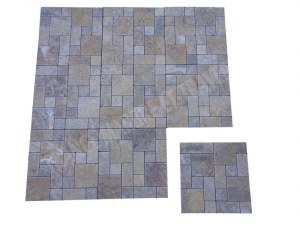 Travertin Jaune Mosaïque Modéle 3 Format