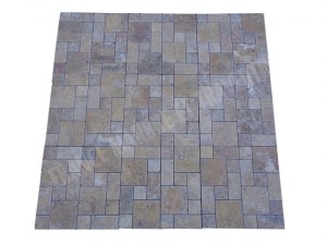 Travertin Jaune Mosaïque Modéle 3 Format