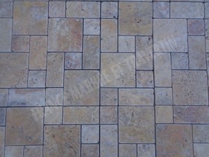 Travertin Jaune Mosaïque Modéle 3 Format