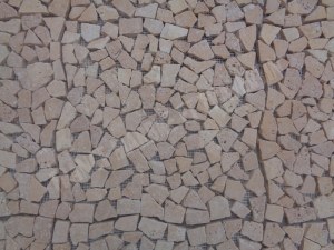 Travertin Jaune Mosaïque Modèle Galet