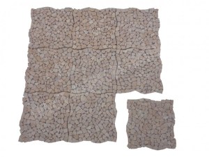 Travertin Jaune Mosaïque Modèle Galet