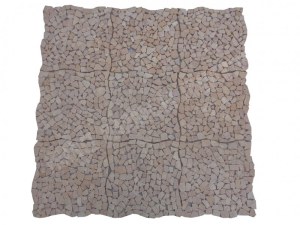 Travertin Jaune Mosaïque Modèle Galet