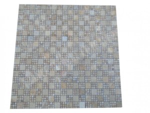 Travertin Jaune Mosaïque Modelé Monaco