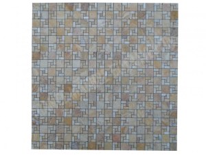 Travertin Jaune Mosaïque Modelé Nice