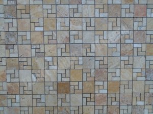 Travertin Jaune Mosaïque Modelé Nice