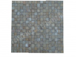 Travertin Jaune Mosaïque Modelé Paris