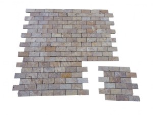 Travertin Jaune Mosaïque 4,8x10 cm