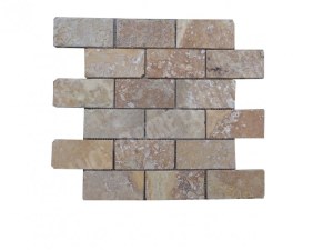 Travertin Jaune Mosaïque 4,8x10 cm