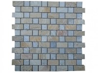 Travertin Jaune - Silver Mosaïque Modèle Bordeaux 2