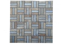 Travertin Jaune - Silver Mosaïque Modèle Lyon