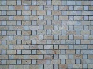 Travertin Jaune - Silver Mosaïque Modèle Bordeaux 2