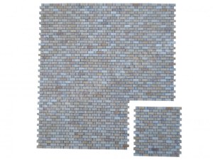 Travertin Jaune - Silver Mosaïque Modèle Bordeaux 1