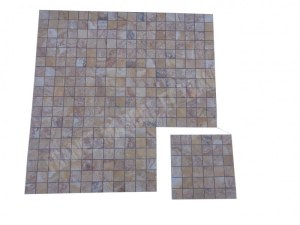 Travertin Jaune Valencia Mosaique 4,8x4,8 cm
