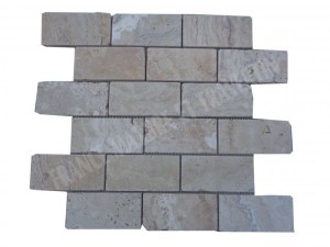 Travertin Leonardo Mosaique 4,8x10 cm