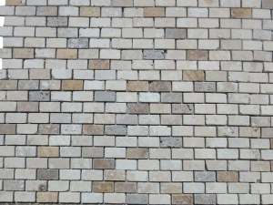 Travertin Multicolore Rebouché Mosaïque 2,3x4,8 cm