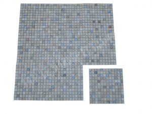 Travertin Multicolore Mosaïque 2,3x2,3 cm