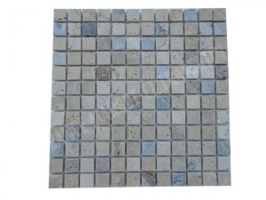 Travertin Multicolore Mosaïque 2,3x2,3 cm