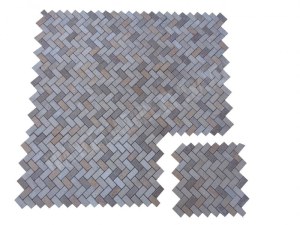 Travertin Multicolore Mosaïque Parquet 2,3x4,8 cm