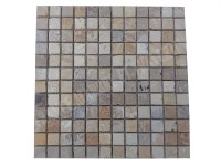 Travertin Multicolore Mosaïque 2,3x2,3 cm