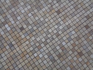 Travertin Multicolore Mosaïque 2,3x2,3 cm