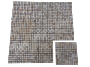 Travertin Multicolore Mosaïque 2,3x2,3 cm