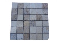 Travertin Multicolore Mosaïque 4,8x4,8 cm
