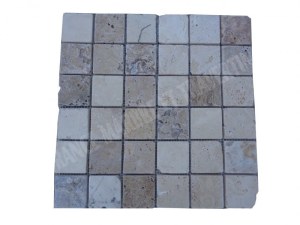 Travertin Multicolore Mosaïque 4,8x4,8 cm