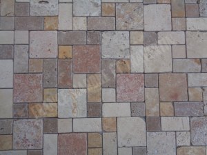 Travertin Multicolore Mosaïque 3 Format