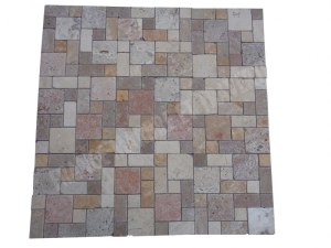 Travertin Multicolore Mosaïque 3 Format