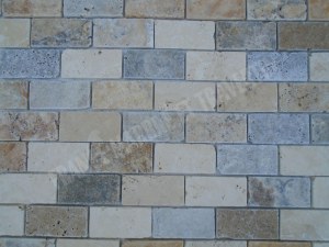 Travertin Multicolore Mosaïque 4,8x10 cm