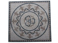 Travertin Multicolore Micro Rosace 61x61 cm