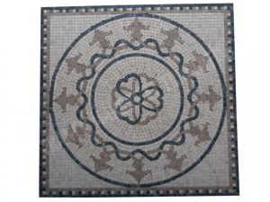 Travertin Multicolore Micro Rosace 61x61 cm