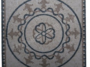 Travertin Multicolore Micro Rosace 61x61 cm