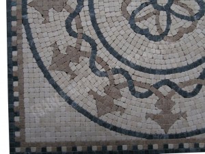 Travertin Multicolore Micro Rosace 61x61 cm