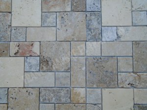 Travertin Multicolore Mosaïque 3 Format