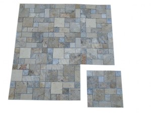 Travertin Multicolore Mosaïque 3 Format