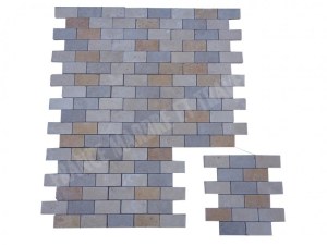 Travertin Multicolore Mosaique 4,8x10 cm