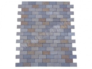 Travertin Multicolore Mosaique 4,8x10 cm