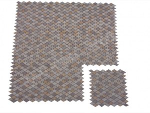 Travertin Multicolore Mosaique Modèle Petit Losange