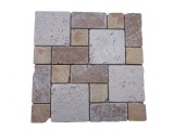 Travertin Multicolore Mosaïque Modèle 3 Format