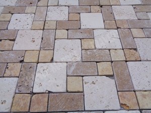 Travertin Multicolore Mosaïque Modèle 3 Format